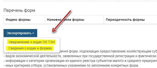 Мы получаем уведомление о кодах ОК ТЭИ и информацию о различных сферах деятельности.